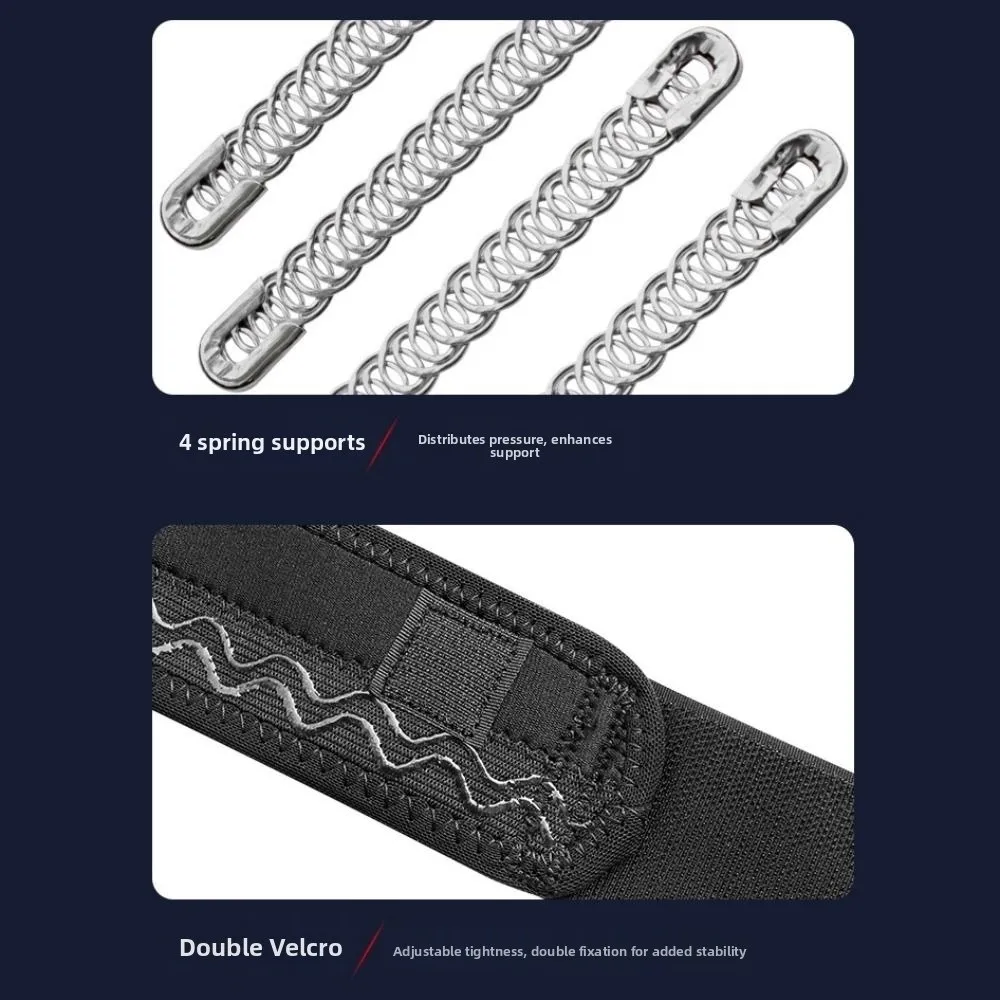 

4-spring Sports Kneepad Anti-slip Silicone Strip Elastic Leg Brace Protector Safety Pressurized Fitness Knee Pad Fitness