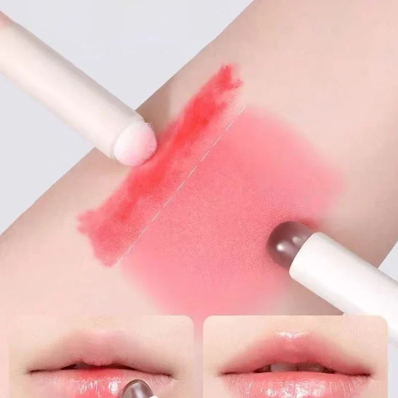 Wholesale1pc Pennello per sbavature Strumenti per ragazze Make Up Pennelli cosmetici per donne Pennello per labbra morbido a testa tonda in silicone Applicazione per rossetto professionale