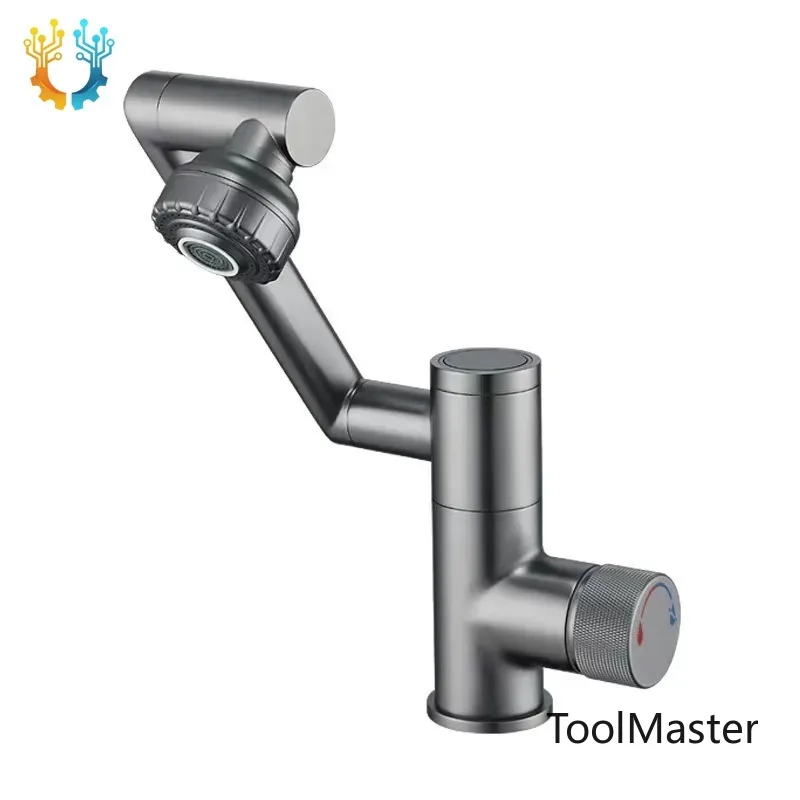 

【2026】Lucky Full Copper Bathroom Basin Faucet With Rotating Multi-function Washbasin Shower Head Display Water Tap