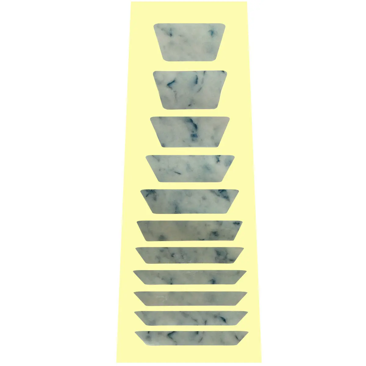 Fretboard Stickers Guitar Fingerboard Inlay Decals Carved Trapezoid White Shell Style Smooth Surface Protection Beautify All