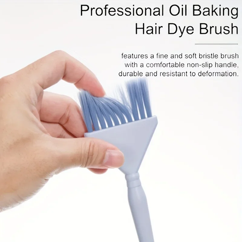 2pcs Professional Hair Coloring Bowl with Brush Barber Hair Dye Barbershop Tinting Kit Tools Hair Styling Supplies Salon WANMEI