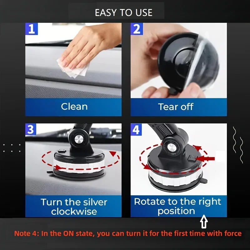 360 Rotate Universal Car Phone Holder Moblie Windshield Mount Stand For iPhone Samsung Xiaomi Hand Free Driving Car Phone Holder