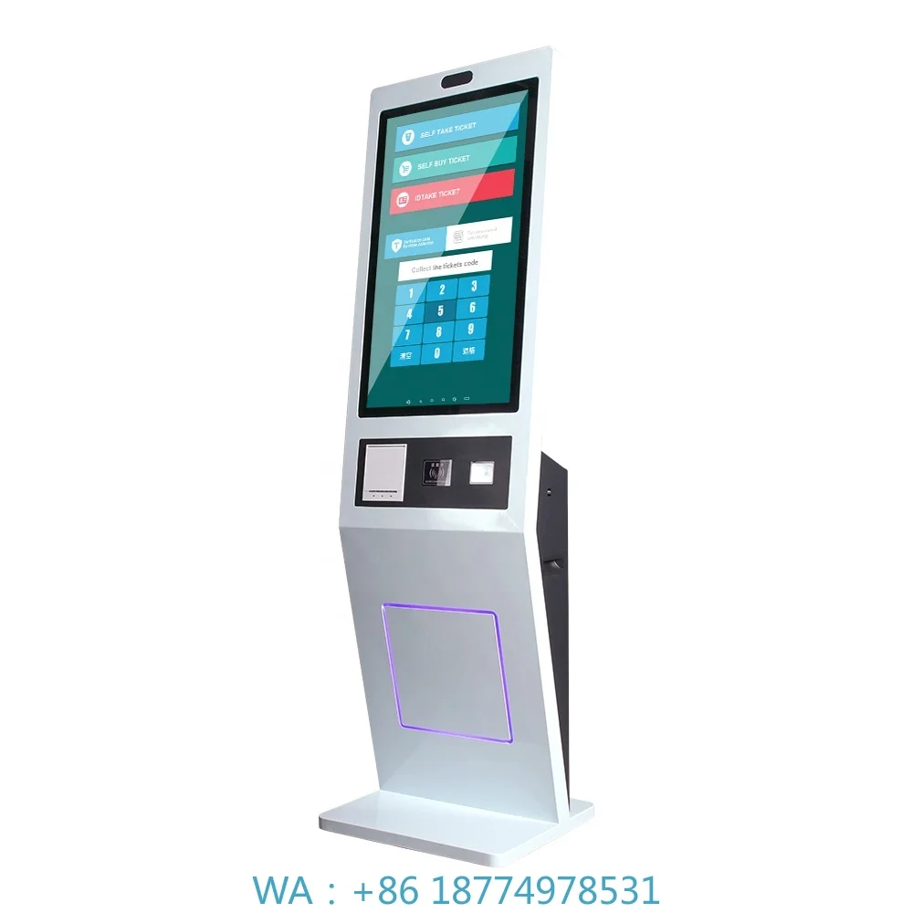 v Dispenser Self Service All in One Kiosk  Customized RJ45 Intelligent Payment Terminal Kiosk Printer Card Reader