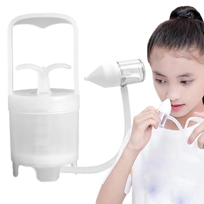 

Manual Nasal Aspirator Manual Booger Sucker Remover For Toddler Strong Suction Nose Cleaner Portable Hand Puller For Travelling