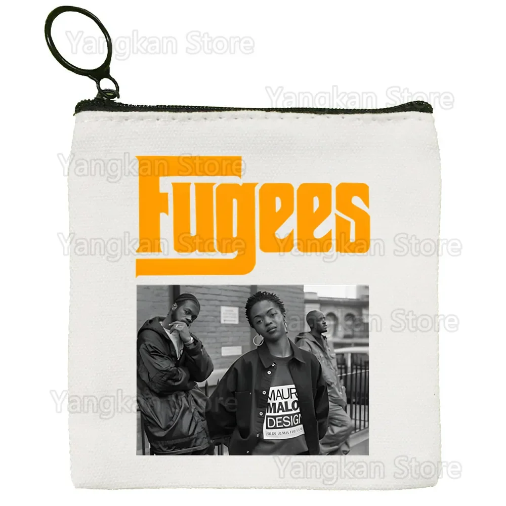 Lauryn Hill The Fugees Reggae Canvas Coin Purse Collection Canvas Bag Small Wallet Zipper Key Bag Hand Gift