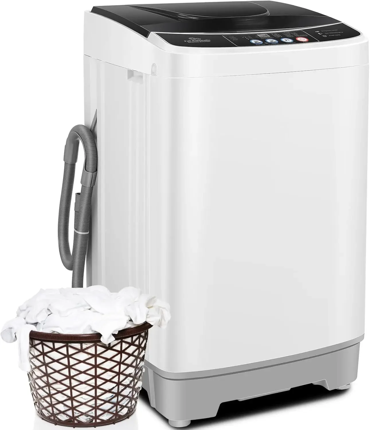 Portable Washing Machine 17.8Lbs Capacity 2.4 Cu.ft Portable Washer Machine with 10 Programs 8 Water Levels Mini Washing Machine