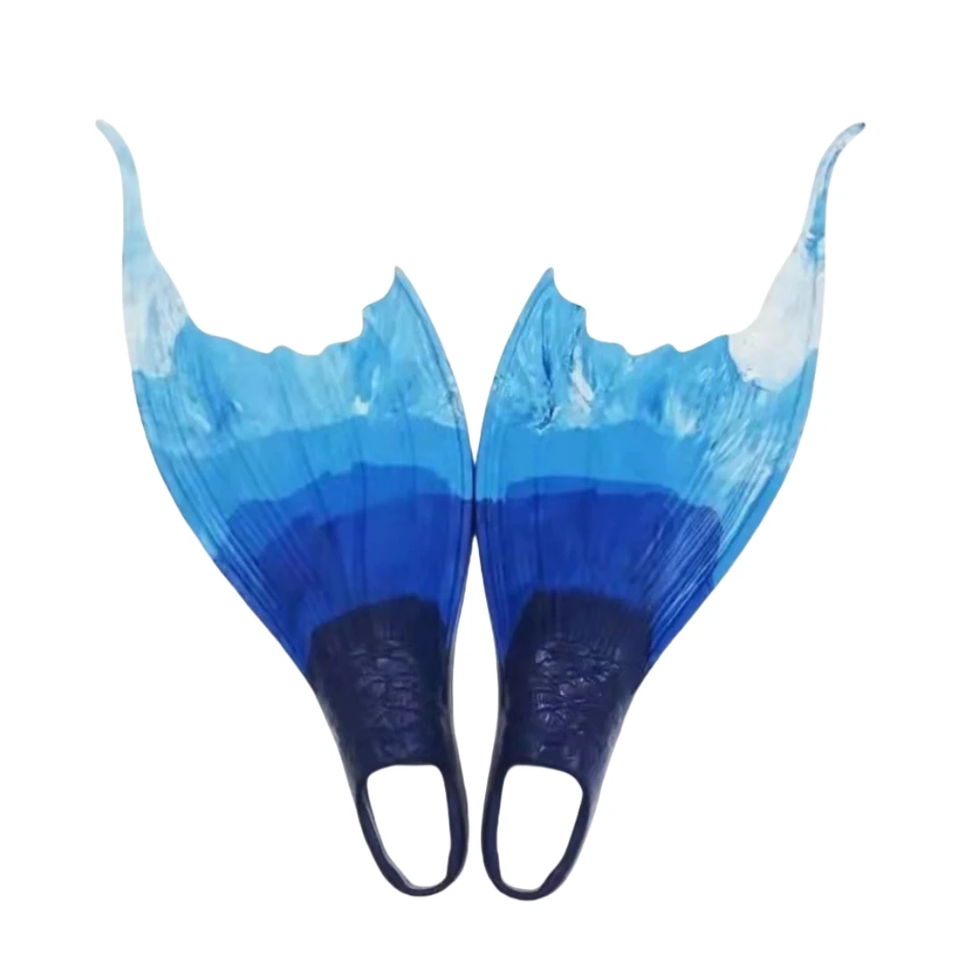 

Синие ласты для плавания в стиле русалки, размер 36-38, для детей, для тренировок по плаванию, ласты для дайвинга, ласты для плавания в стиле русалки.