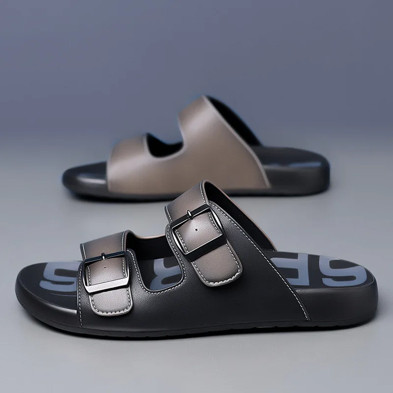 Genuine Leather Men Sandals Fashion Outdoor Casual Sport Sandals High Quality Business Sandals for Men Summer New Beach Slippers - Image 4
