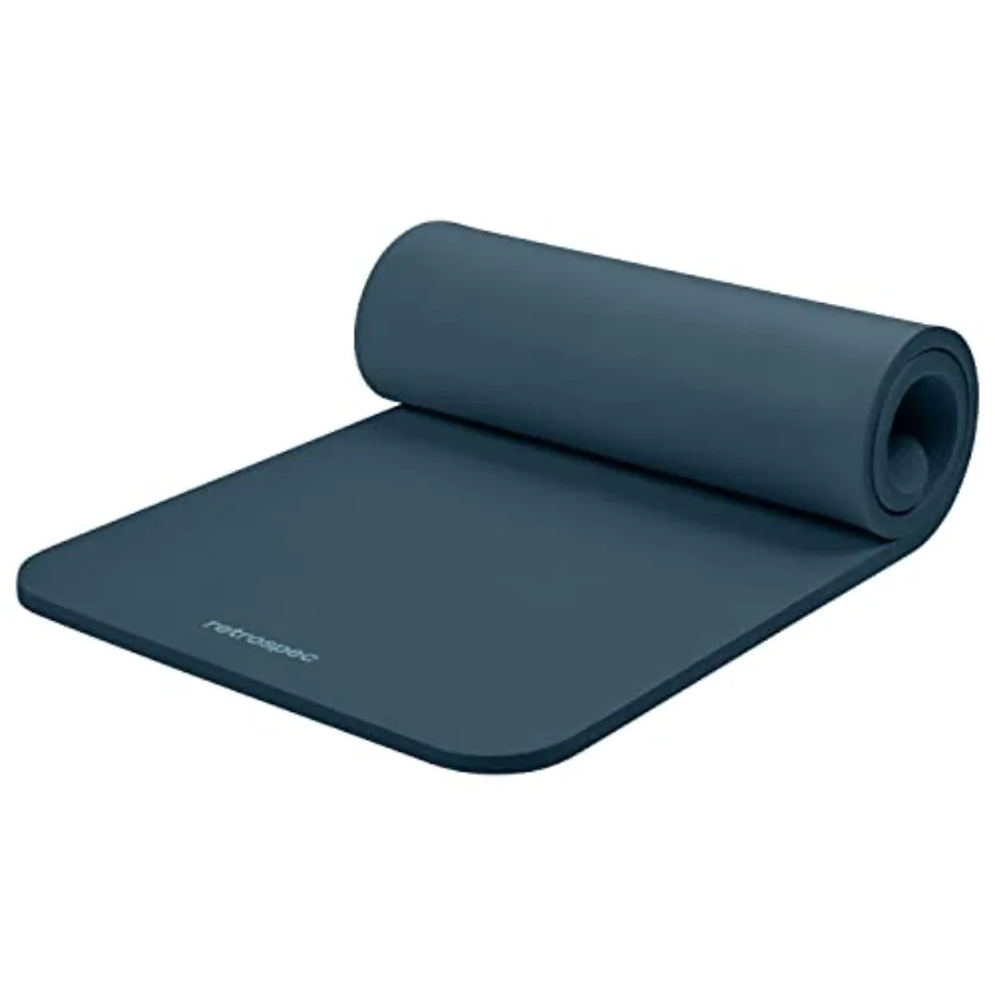 

Solana Yoga Mat 1" Thick w/Nylon Strap for Men and Women - Non Slip Exercise Mat for Home Yoga, Pilates, Stretching, Floor and