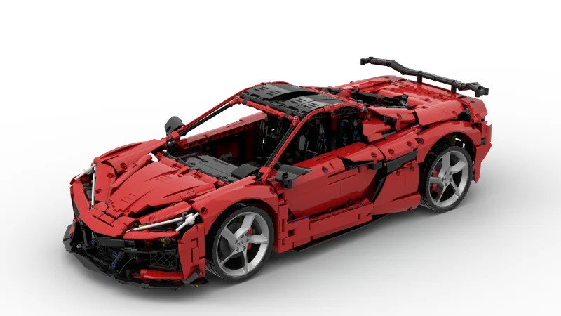 2024 MOC Werther C8 Supercar Building Kitรุ่นรถแข่งอาคารชุดสําหรับเด็กผู้ใหญ่ของขวัญ