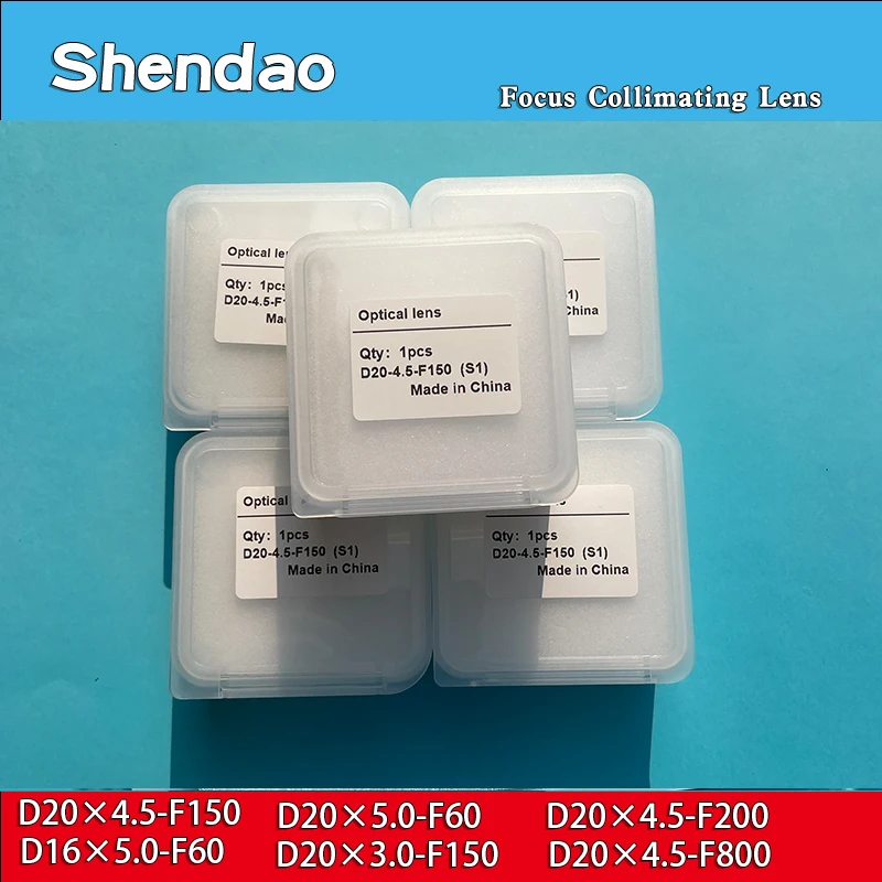 5 Stück Faserlaser-Kollimations- und Fokussierlinsen D20x4.5 F150 F200 F800 D16x5 F60 für SUP20S/T 21T 23S/T Handlaser-Schweißkopf – Detail 4
