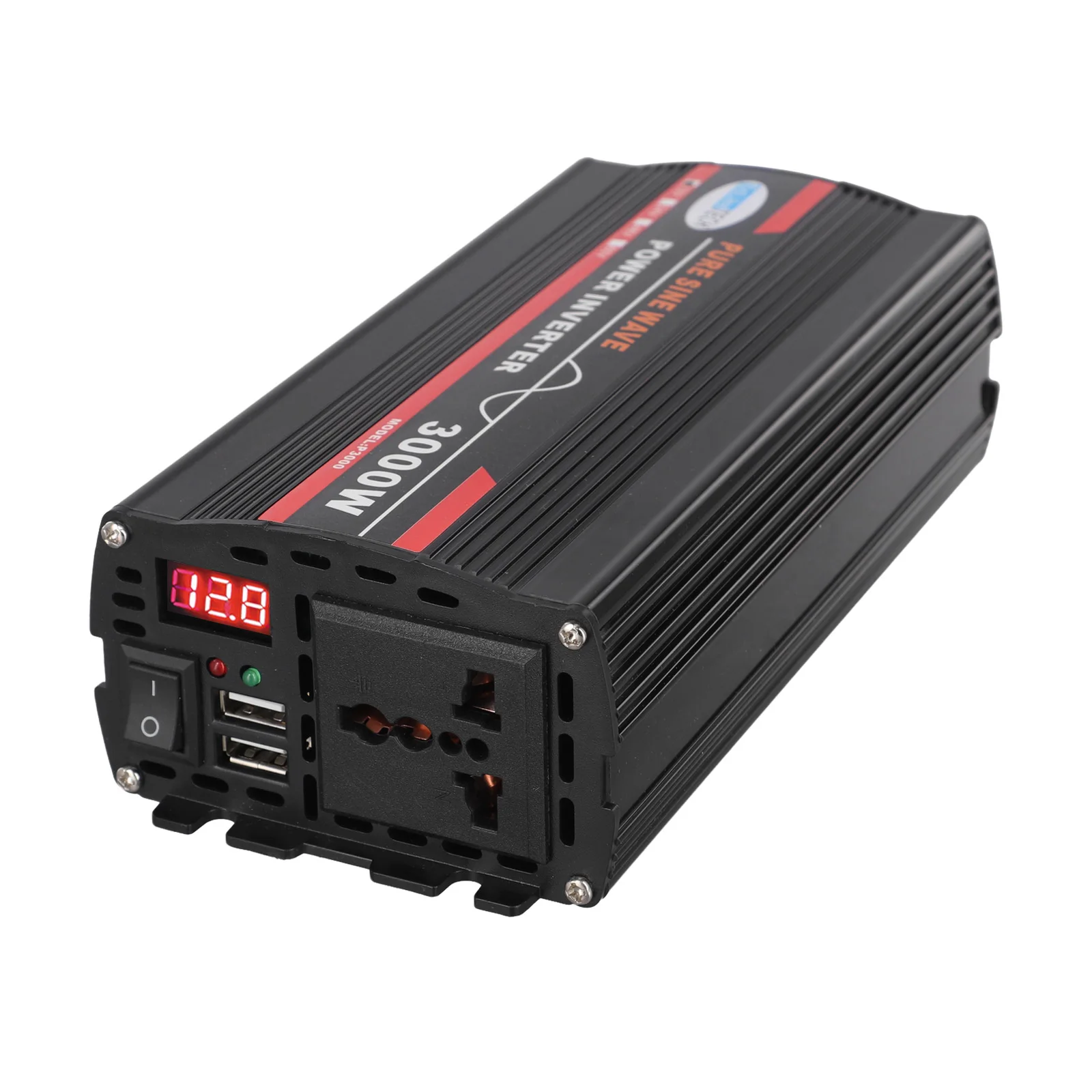 Efficient 3000W Power Inverter with Multiple DC Input Options Perfect for Solar Panels and 12V/24V Power Sources