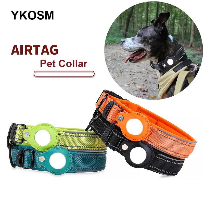 

Airtag Collar Cat Dog Adjustable Location Tracker Collar For Apple Airtags Pet Anti-lost Neck Band AirTag Protective Accessories