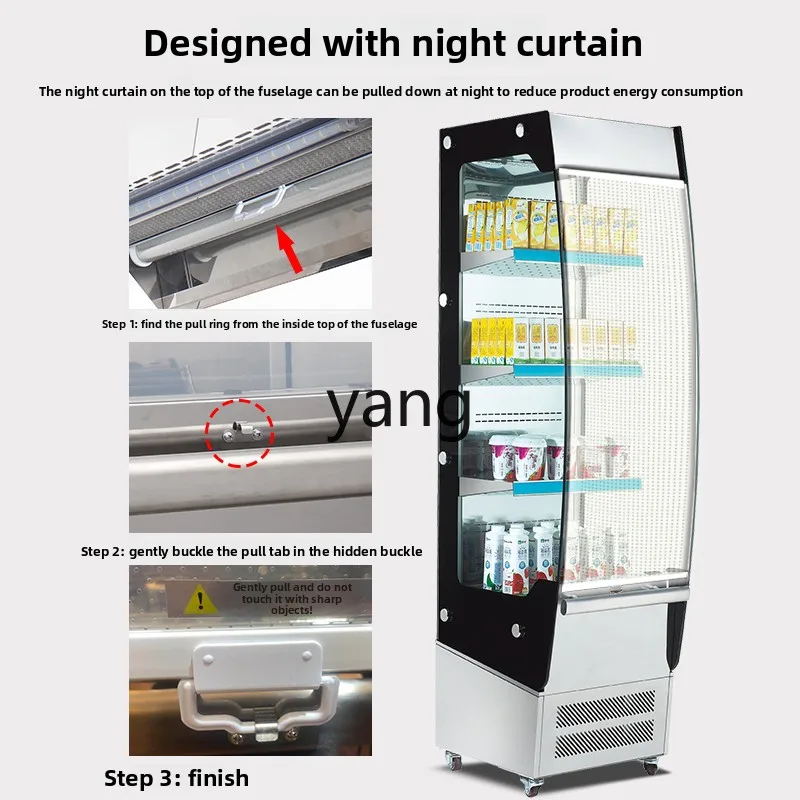 cx Display Cabinet Air-cooled Beverage Fruit Beverage Refrigerated Cabinet Egg Tart Insulation Cabinet Hot and Cold Optional