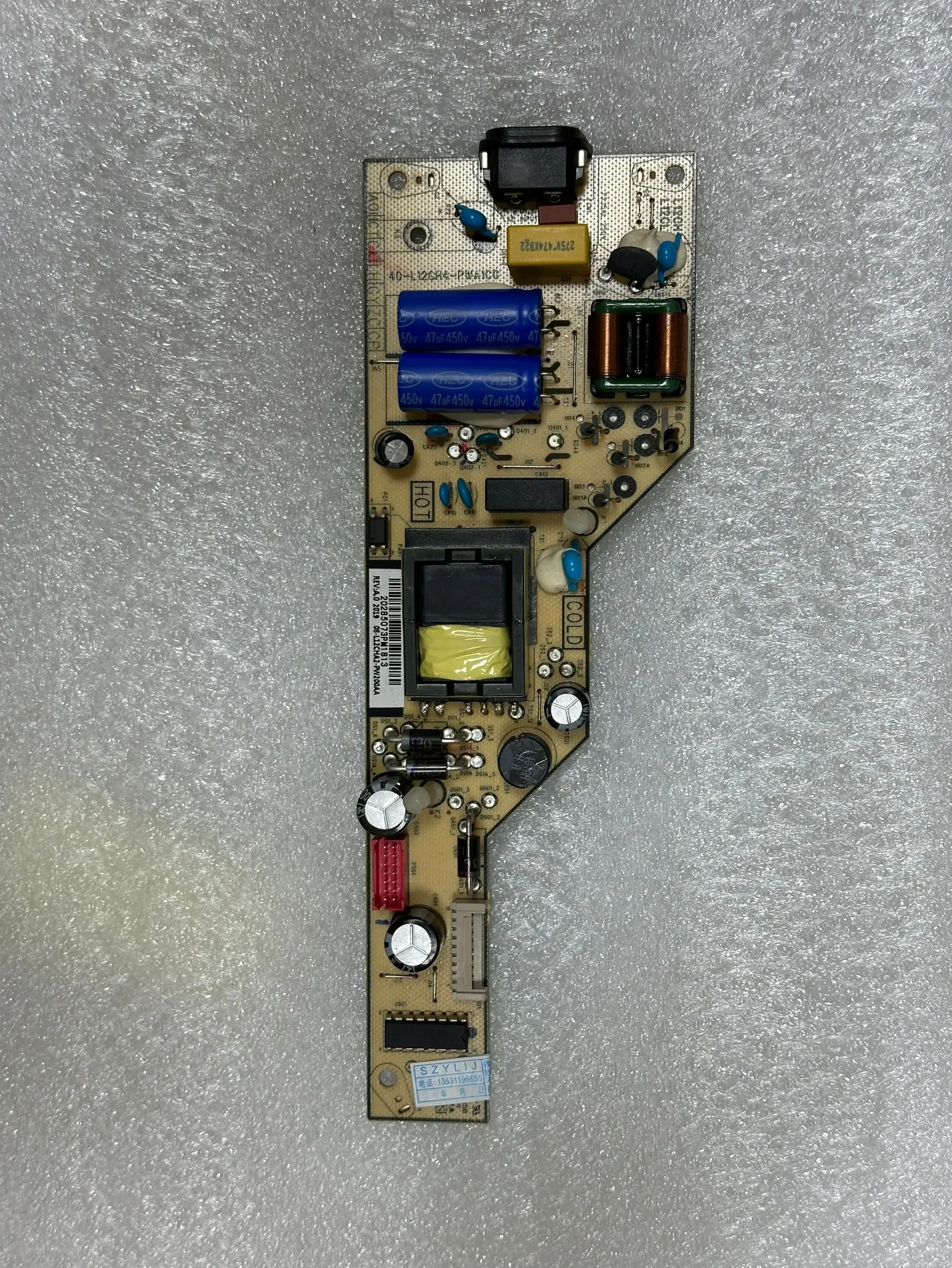 

Power supply board 08-L12CLJ1-PW200AA 40-L12CH4-PWF1CG 43S434-CA 43S431 40-L12CH4-PWA1CG 08-L12CHA2-PW200AA 40-L12DH4-PWD1CG