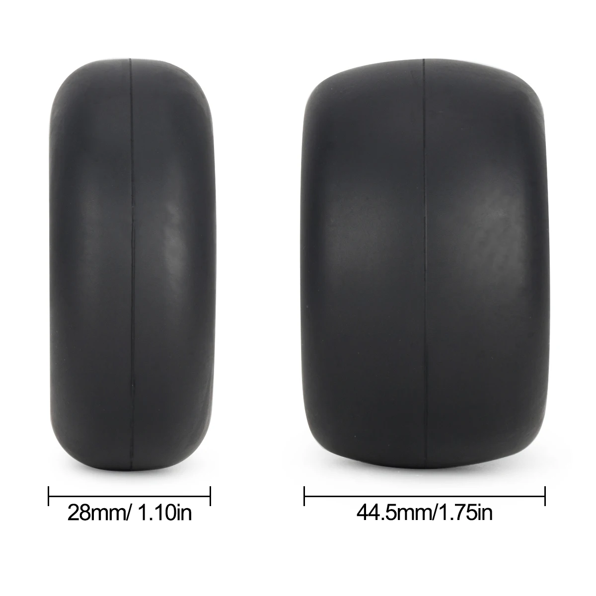 Rubber Tires 4Pcs w/ Silencing Sponge for Tamiya Frog – Fits Sand Scorcher Grasshopper Hornet 1/10 Buggy