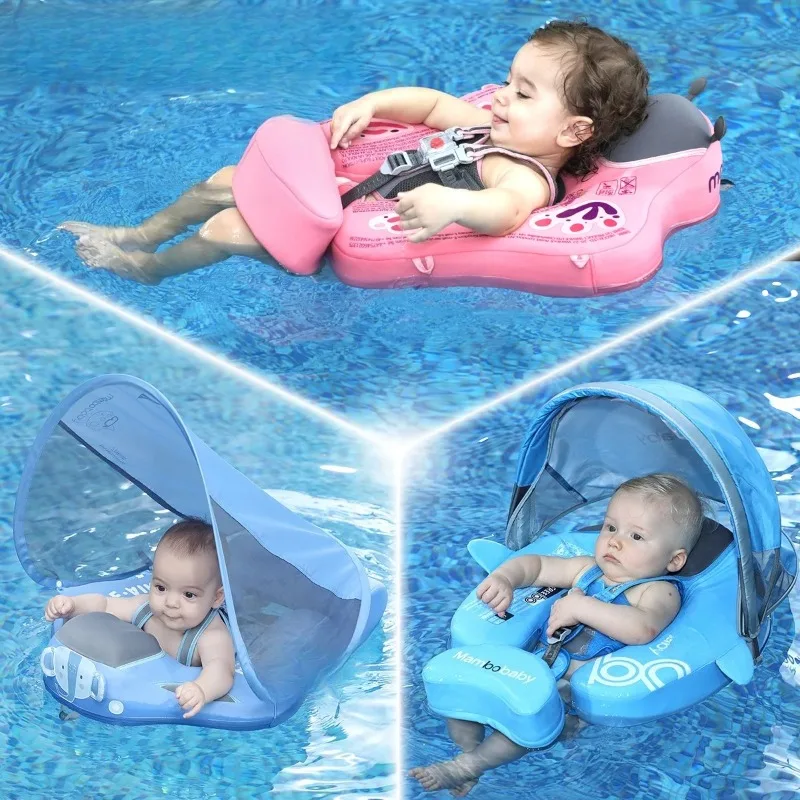 

Dropshipping Non-Inflatable Baby Float with Canopy Chest Floater Spa Buoy Trainer
