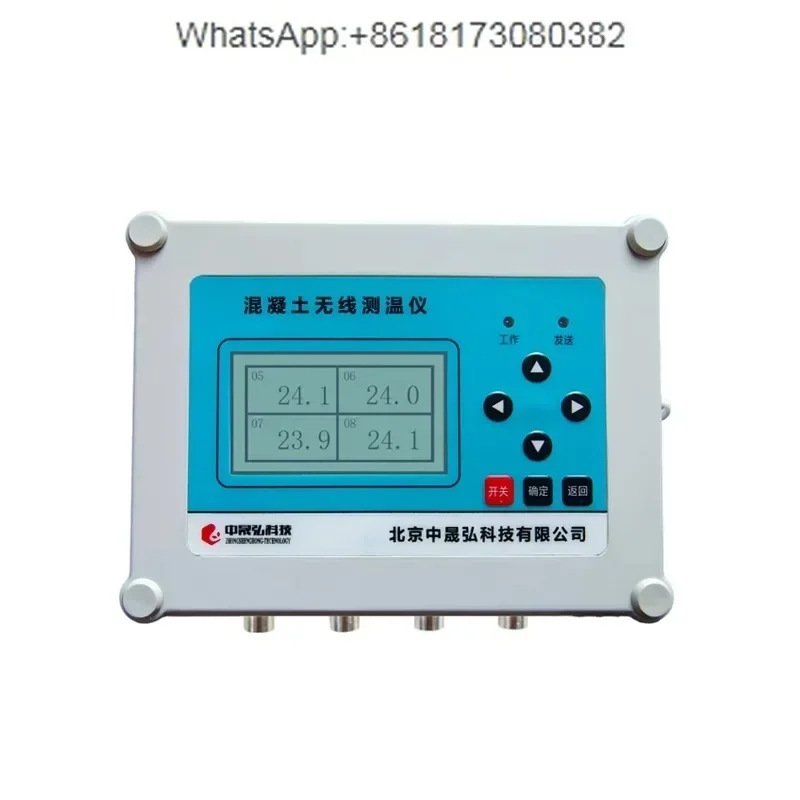 Large volume multi-channel concrete wireless thermometer sensor