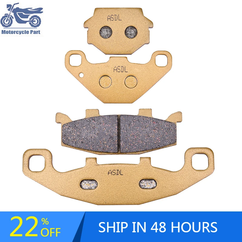 

Motorcycle Front & Rear Brake Pads Disc Set for Kawasaki KLE 250 A2 (Anhelo) KLE250 A3/A5/A6 ZZR 250 ZR 250 KLE 500 KLE500 05-07