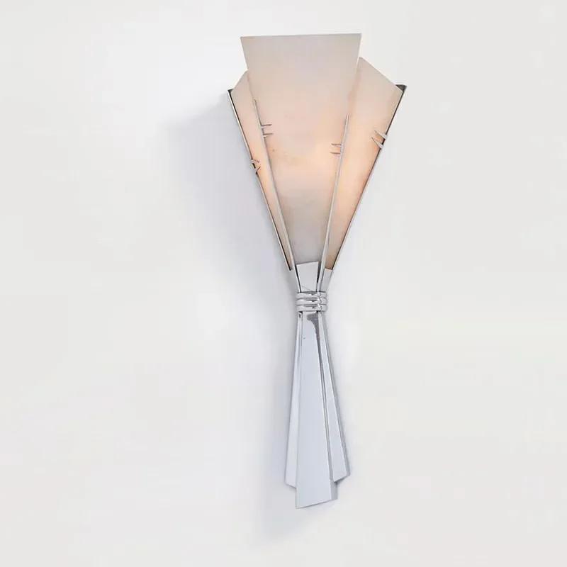 Medieval Spanish marble retro bouquet wall lamp bedroom living room decoration background hotel