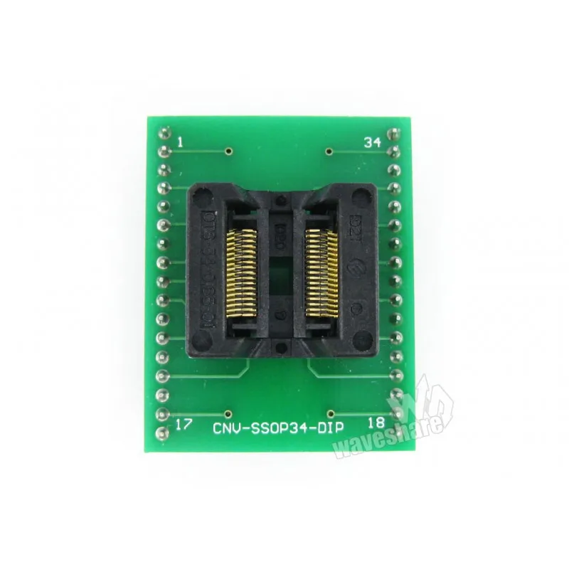 

Makerseek SSOP34 TO DIP34 SKU 3056 Waveshare SSOP34 TO DIP34, Programmer Adapter,