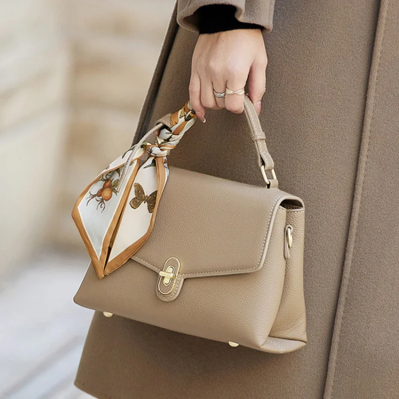 Sac à bandoulière en cuir doux pour femme, sac à main élégant, mode décontractée, design de haute qualité, nouveau, 2021