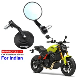 For Indian FTR 1200 S FTR1200 Carbon / Rally Chief VINTAGE Scout Motorcycle Bar End Mirrors Retro Handlebar Tip Rearview CNC