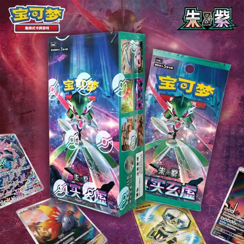 offerta-speciale-carte-collezionabili-pokemon-sv-tcg-in-cinese-semplificato-pacchetti-booster-da-5-carte-'verita-e-illusione'-gioco-di-carte-ufficiale