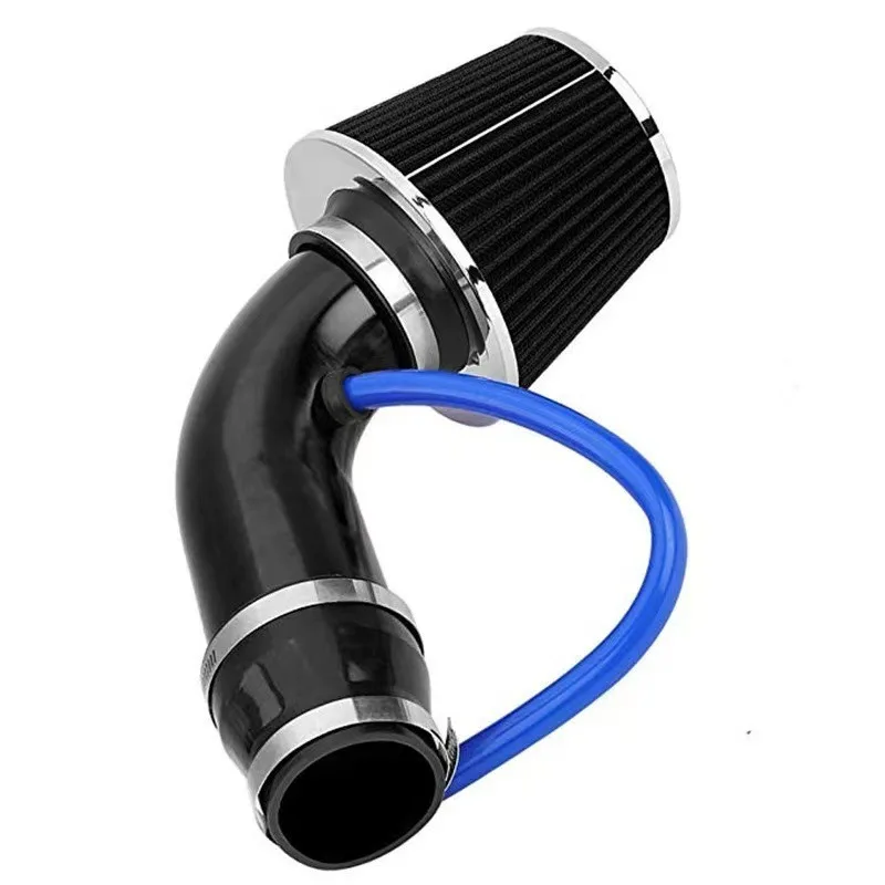 TCYATO Universal 76mm Car Racing Cold Air Intake System - Aluminum Turbo Induction Pipe Tube Kit with Cone Air Filter Inlet