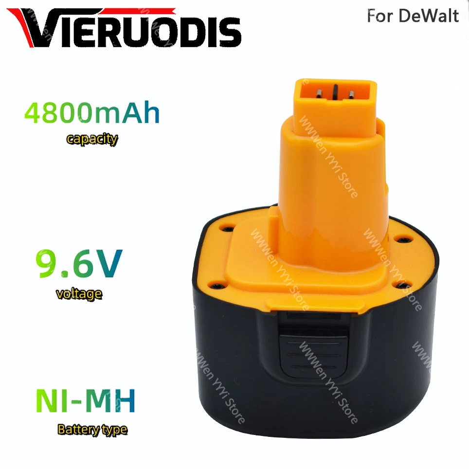 

9.6V For Dewalt 9800mAh Ni-MH Battery DE9036 DE9061 DE9062 DW9060 DW9061 DW9062 EZWA 29 6800mAh 4800mAh