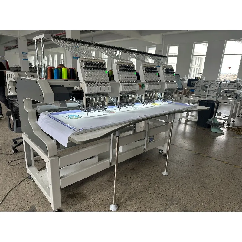 [2026] Industrial 4-Head 15-Needle Multifunctional Computerized Embroidery Machine Competitive Price Cap Embroidery Machine Moto
