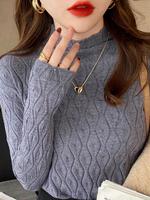 Cashmere Turtleneck Women Sweaters 2024 Autumn Winter Warm Pullover Slim Tops Knitted Sweater Jumper Soft Pull Female