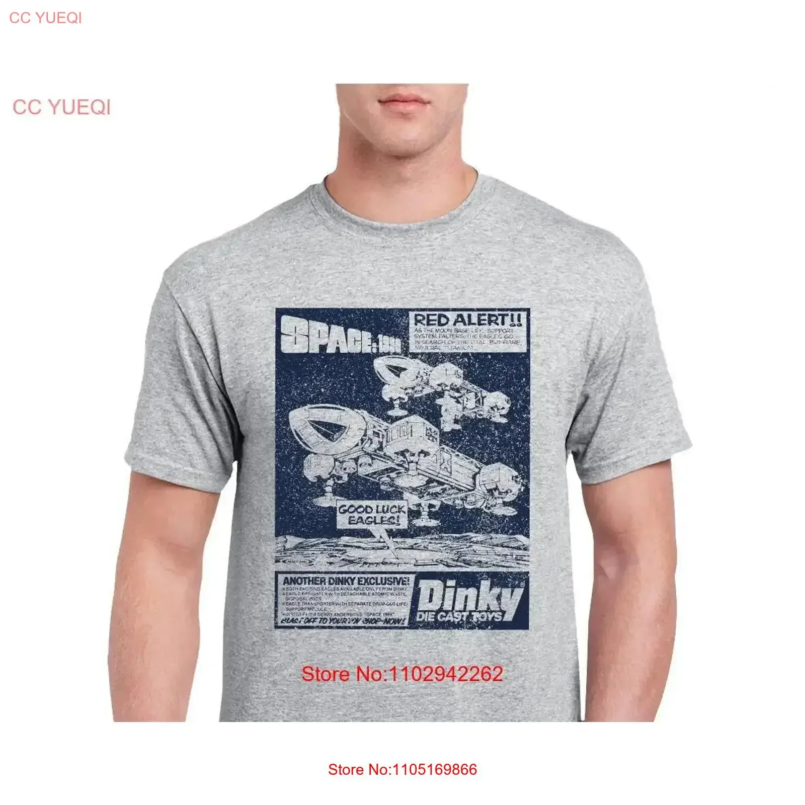 Space 1999 Eagle T Shirt Dinky Die Cast Toys Nostalgia Birthday vintage Washed Breathable designer clothes graphic Versatile