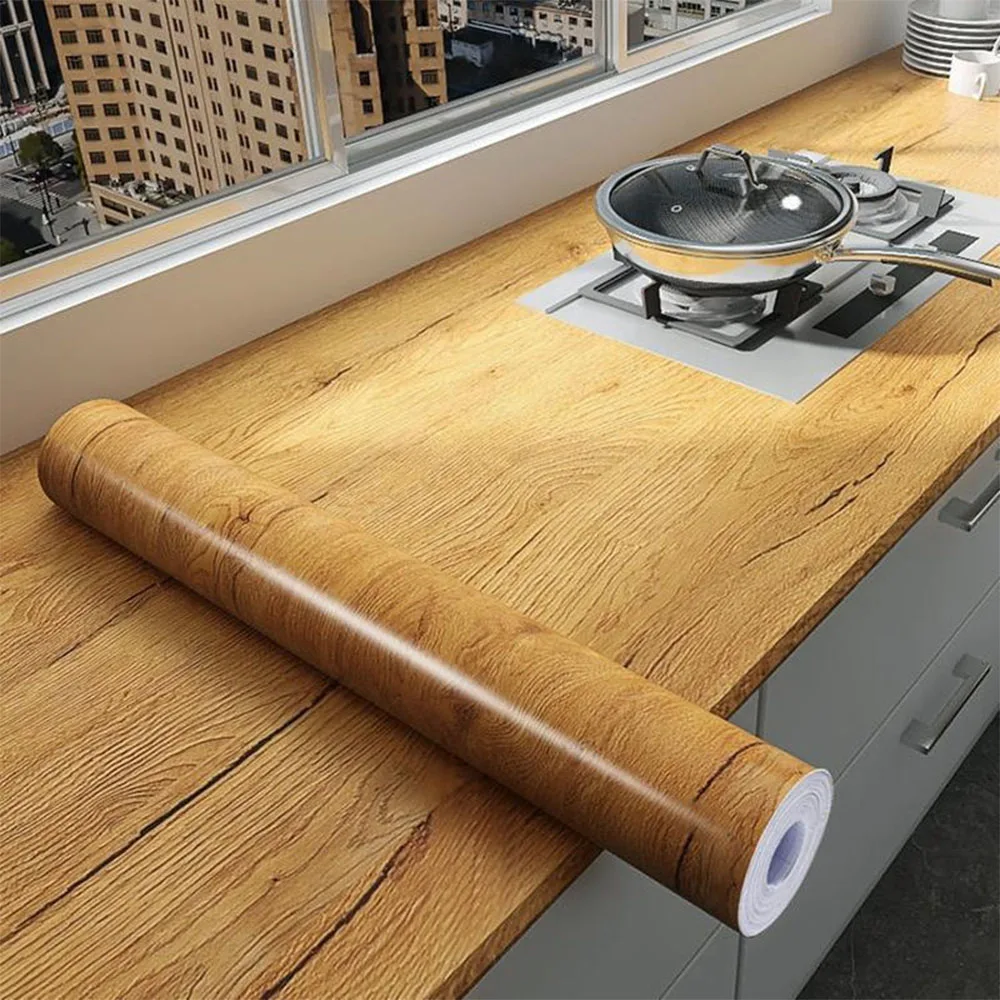 

Самоклеящиеся виниловые обои, деревянная доска, наклейки на стену, декоративная пленка, контактная бумага, кухонная стена, домашний декор