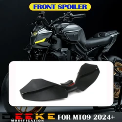 For MT-09 MT09 SP 2024 2025 Motorcycle Carbon Downforce Naked Frontal Spoilers Winglet Aerodynamic Wing Front Spoiler Kit