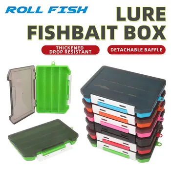 ROLLFISH Fishing Tackle Box Waterproof Lure Bait Box Durable Crush-Proof Fish Hook Storage