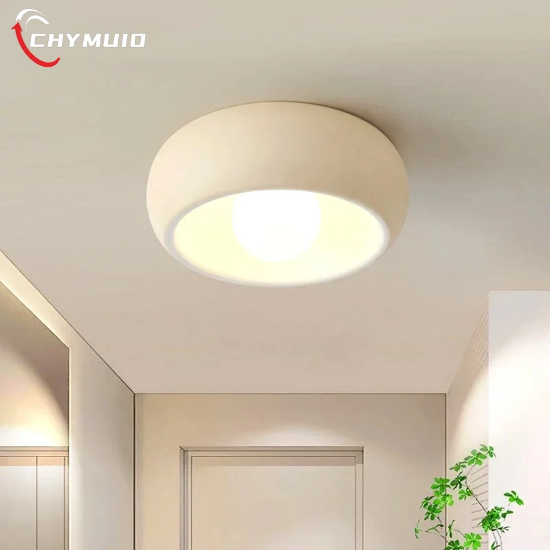 

Nordic Wabi Sabi Balcony LED Ceiling Lamp Stairwells Aisle Hallway Fixture Home Decoration Bedroom Children's Ceiling Chandelier