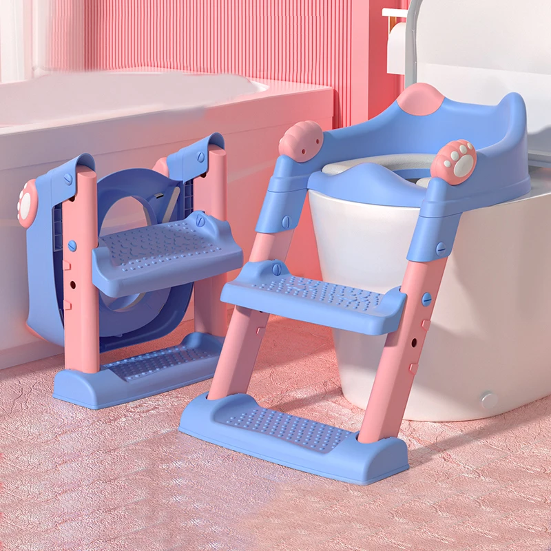 

Children's toilet seat potty ring stair type female baby boy special potty step stool urinal potty pad small toilet