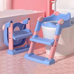 Orinal de asiento de inodoro para niños, orinal tipo escalera, orinal especial para bebé, taburete de paso, almohadilla para orinal, inodoro pequeño