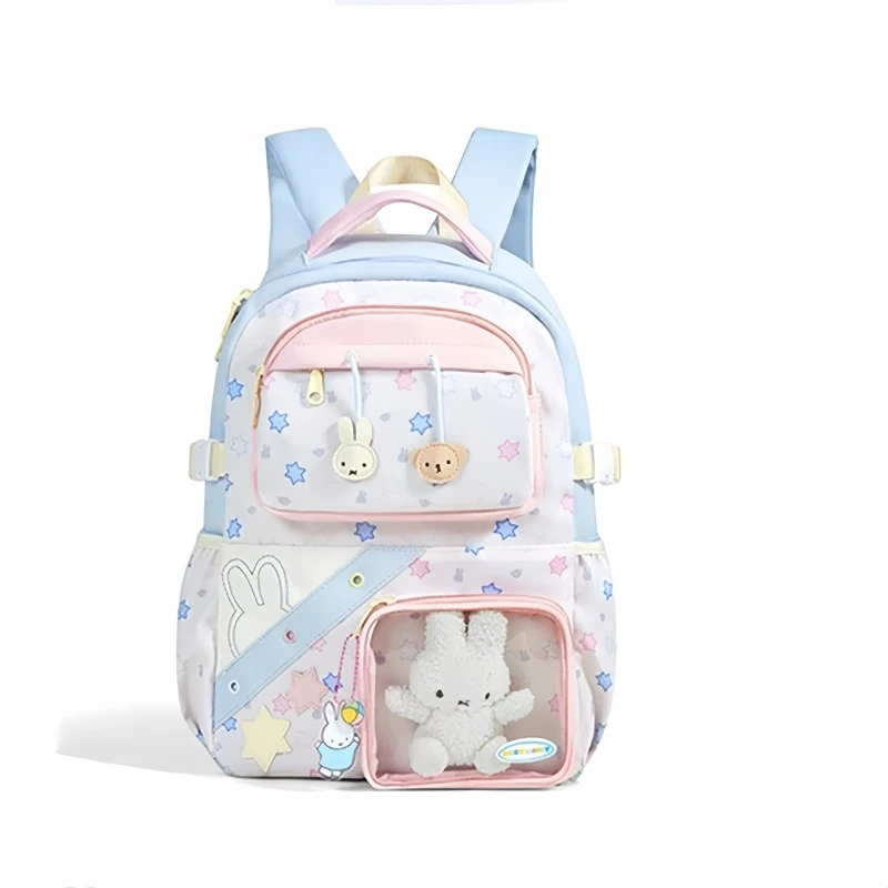 

Miffy Shoulders Bag 30*13.5*41cm Large Capacity Backpack Cartoon Miffy Rabbit High Quality Backpack