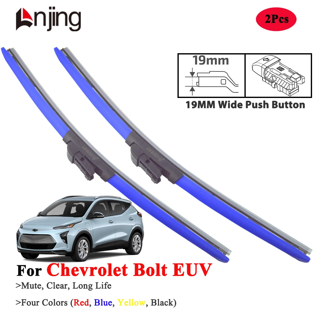 

LNJING Blue Wiper Blades For Chevrolet Bolt EUV 2022-Now