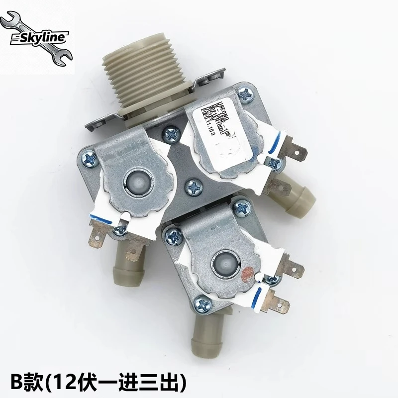 Replacement 12V 3-Way Water Inlet Valve Solenoid Valve for WF-CT1408MW Washing Machine
