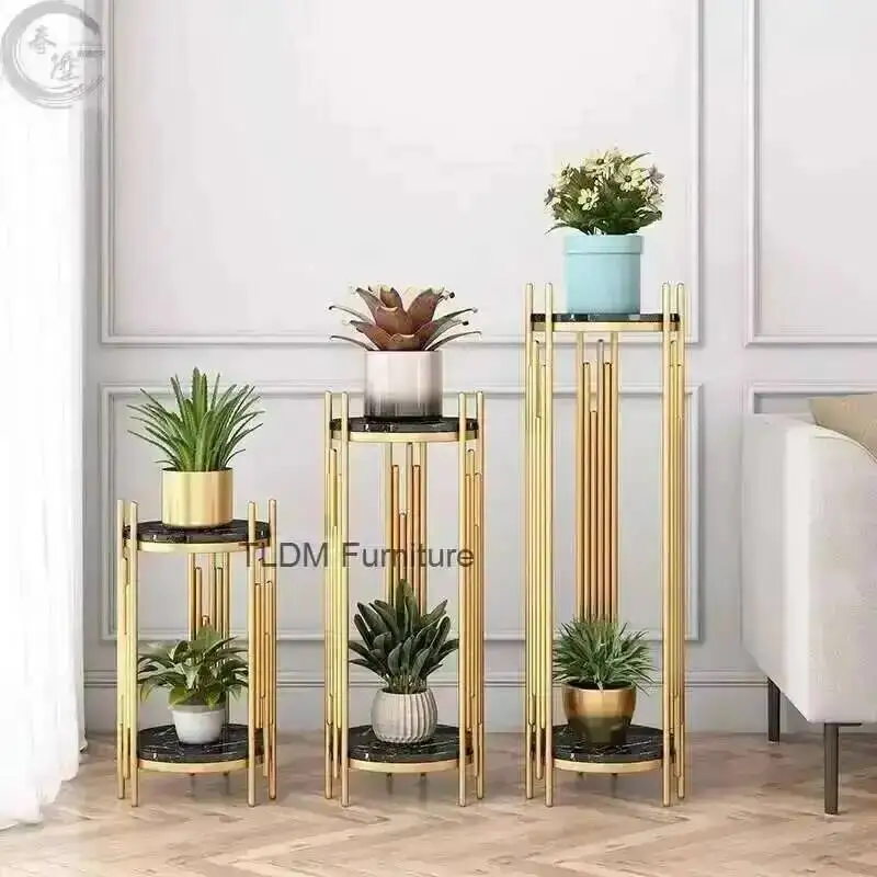 حامل دعم للشرفة، حامل عرض زهرة لرف الحديد بوعاء، سرير الزهور يقف للأواني، منظم النباتات، رف التخزين