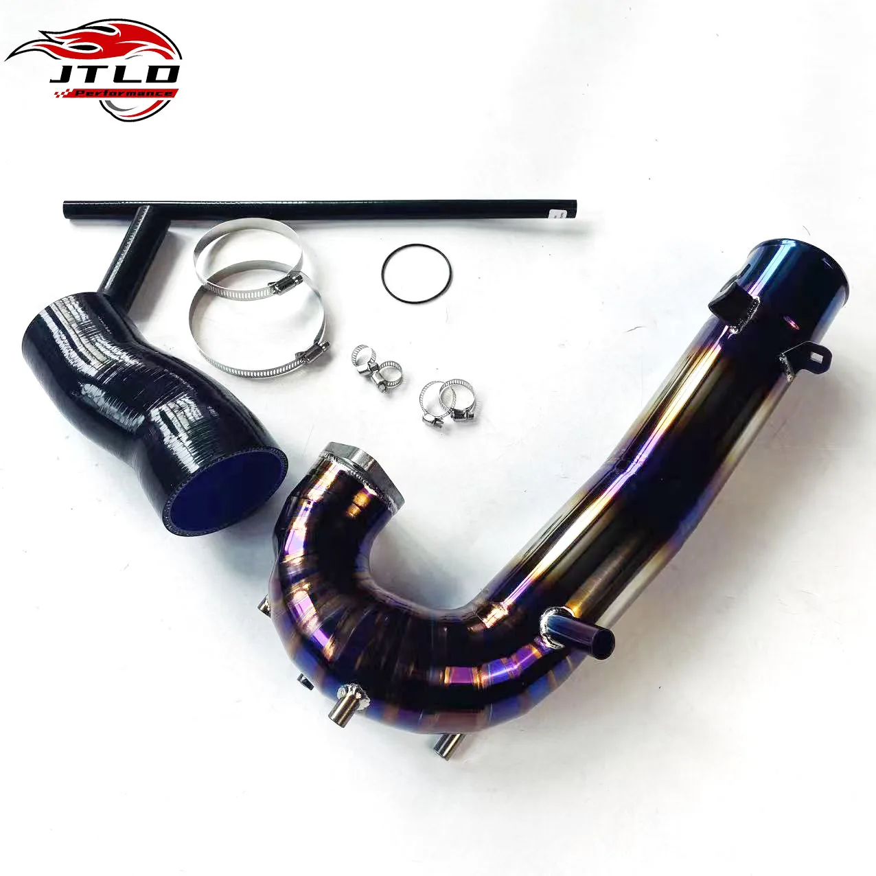 Premium Full Titanium Turbo Inlet Pipe Kit Burnt Blue For Honda Civic 11th Gen Si Acura Integra 1.5T Upgrades