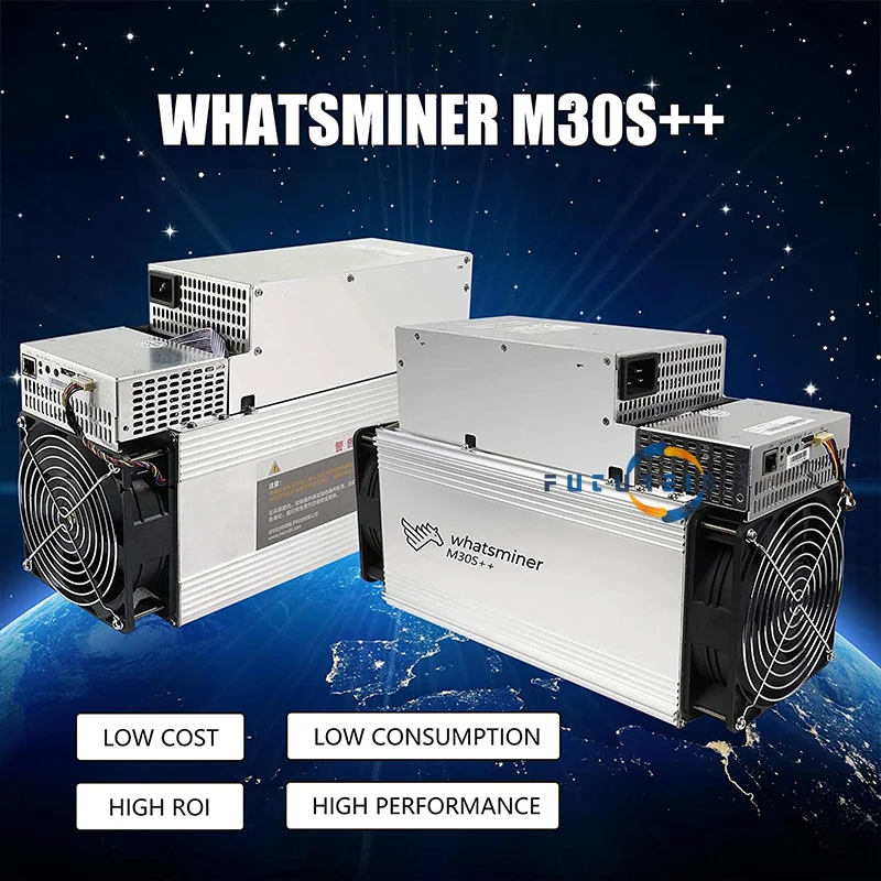 Whatsminer M30s++ 110TH BTC Bitcoin Miner ASIC Miner Crypto Mining Machine 104T 106T 108T 110T Profissional pronto para enviar