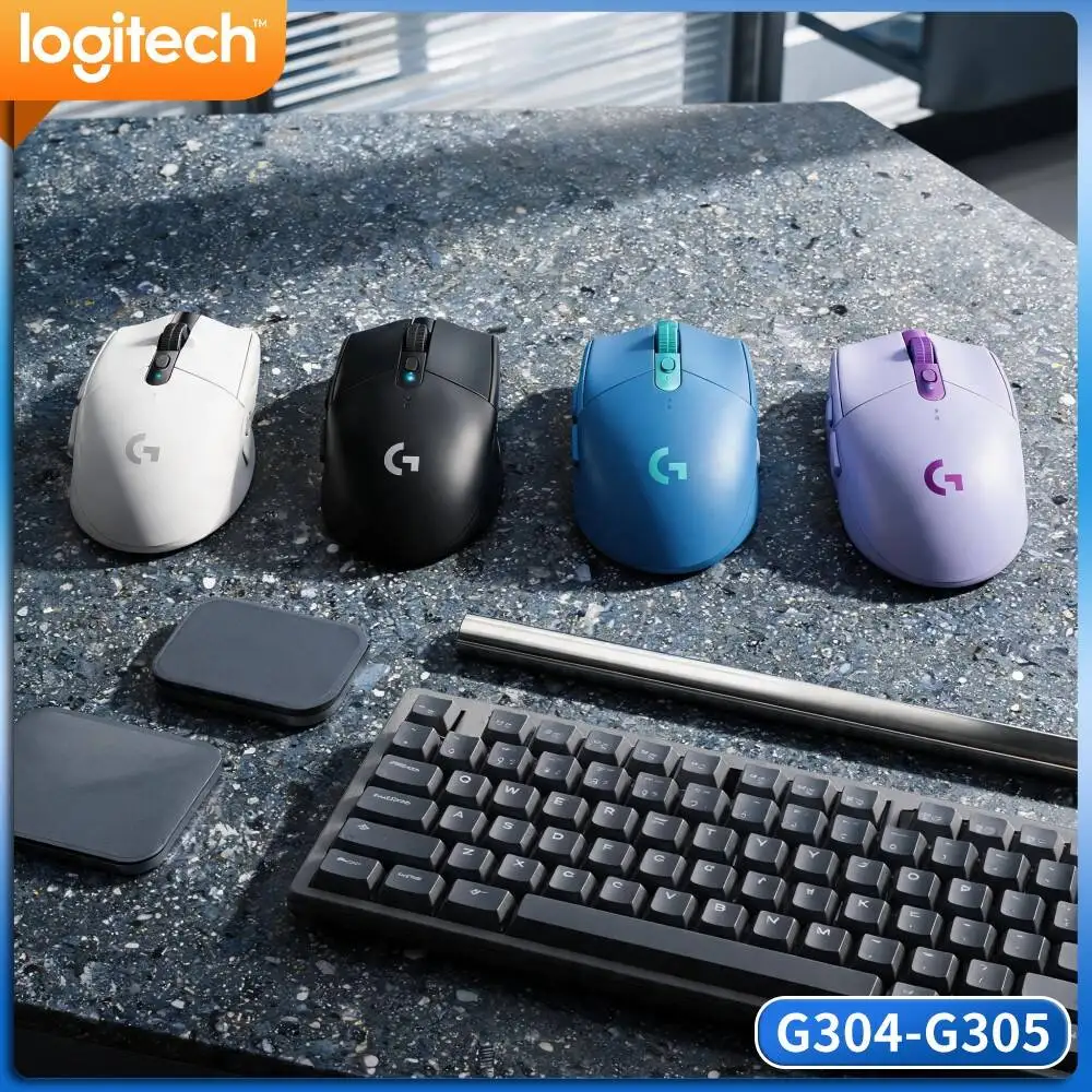 Logitech G305 LIGHTSPEED Wireless Gaming Mouse,HERO 12000 DPI,6 Programmable Buttons,250H Battery Life,For PC And Mac Gamers