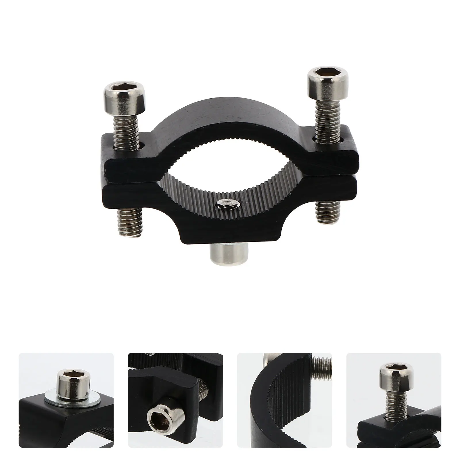 2 قطعة سبائك الألومنيوم LED المقود تمديد دعامة تثبيت مشبك للدراجات النارية سكوتر ضوء جبل دائم مستقرة المقود المشبك