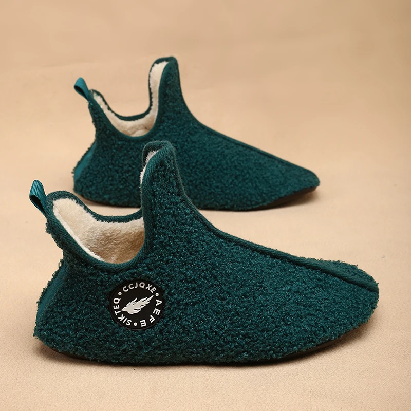 

Classic Couples Slippers Non-slip Warm Women and Men Slipper Indoor Outdoor Walking Soft Shoes Comfortable Flat Home Cotton Shoe