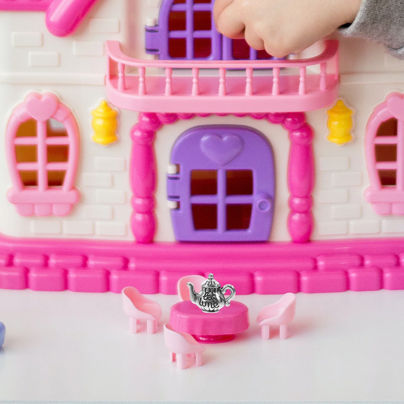 

1Set Miniature Tea Cup Set for House Decoration Touch Intricately Crafted Reusable Longtime Use House Tea Set