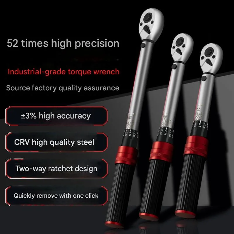 Llave dinamométrica llave dinamométrica rápida ajustable llave de kilogramo preestablecida 1/4 3/8 1/2 juego de bicicleta